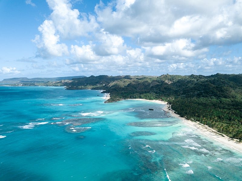 Playa Rincon in Samana Dominican Republic.