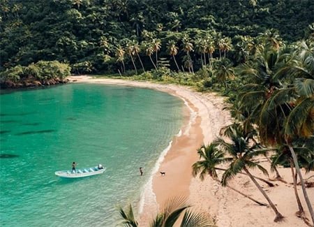 Playa Ermitano Beach Tour in Samana Dominican Republic.
