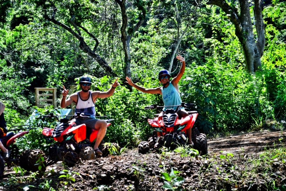 ATV Tour to famous Playa Rincon in Samana Dominican Republic.