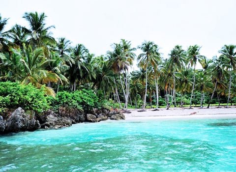 Isolated Playa Madame Boat Tour in Samana Dominican Republic.
