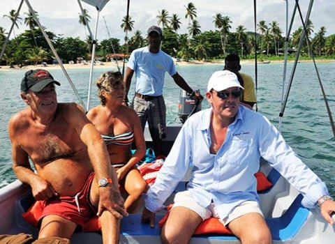 Boat Excursion to Famous 3 Beaches from the Port of Samana Dominican Republic.