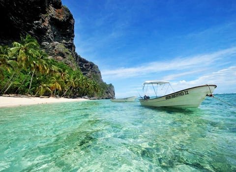 Secluded Playa Fronton Tour in Samana Dominican Republic.
