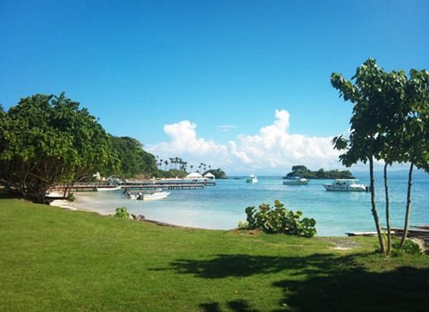 Cayo Levantado island excursion in Samana Dominican Republic.